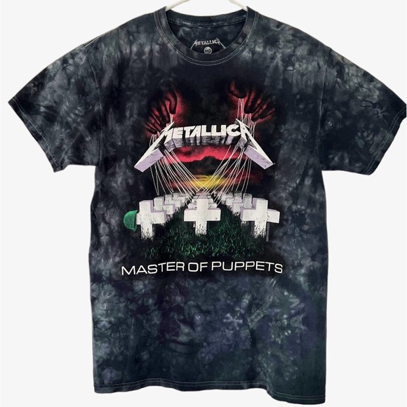 Metallica Other - Metallica Shirt‎ Men Size Medium Blue Tie-Dye Master of Puppets Band Tee Unisex